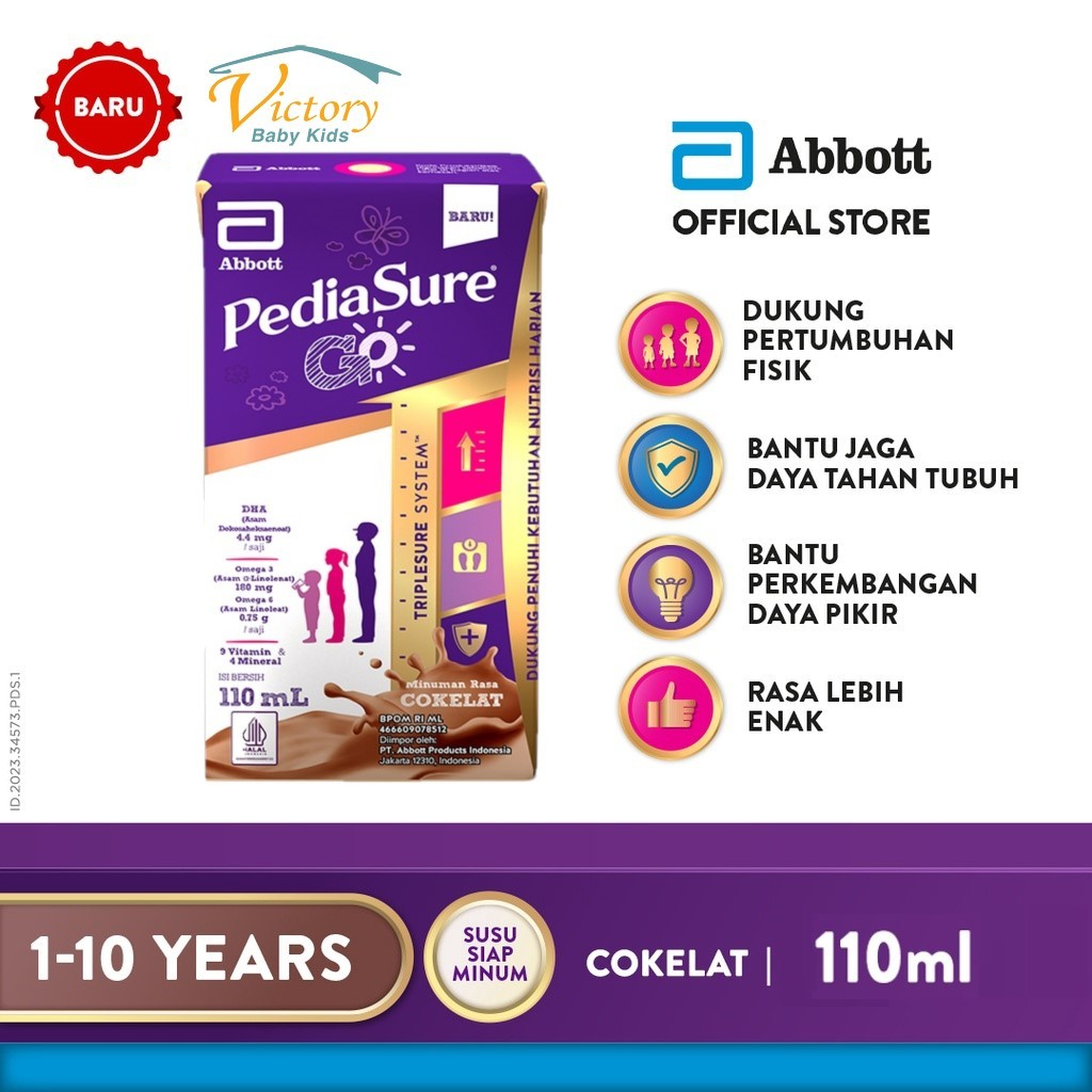 

PediaSure Go Cokelat (1-10th) - Nutrisi UHT - 110ml