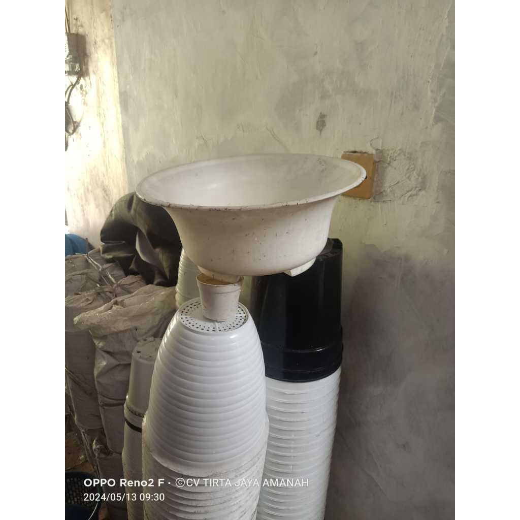 pot bonsai 40 PUTIH CLINK TEBAL POT PLASTIK POT BONSAI PENDEK
