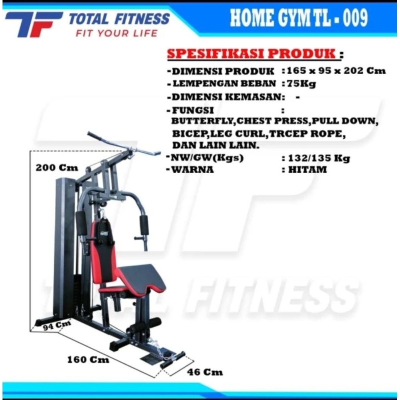 HOME GYM 1 SISI TL HG 009 TOTAL FITNESS