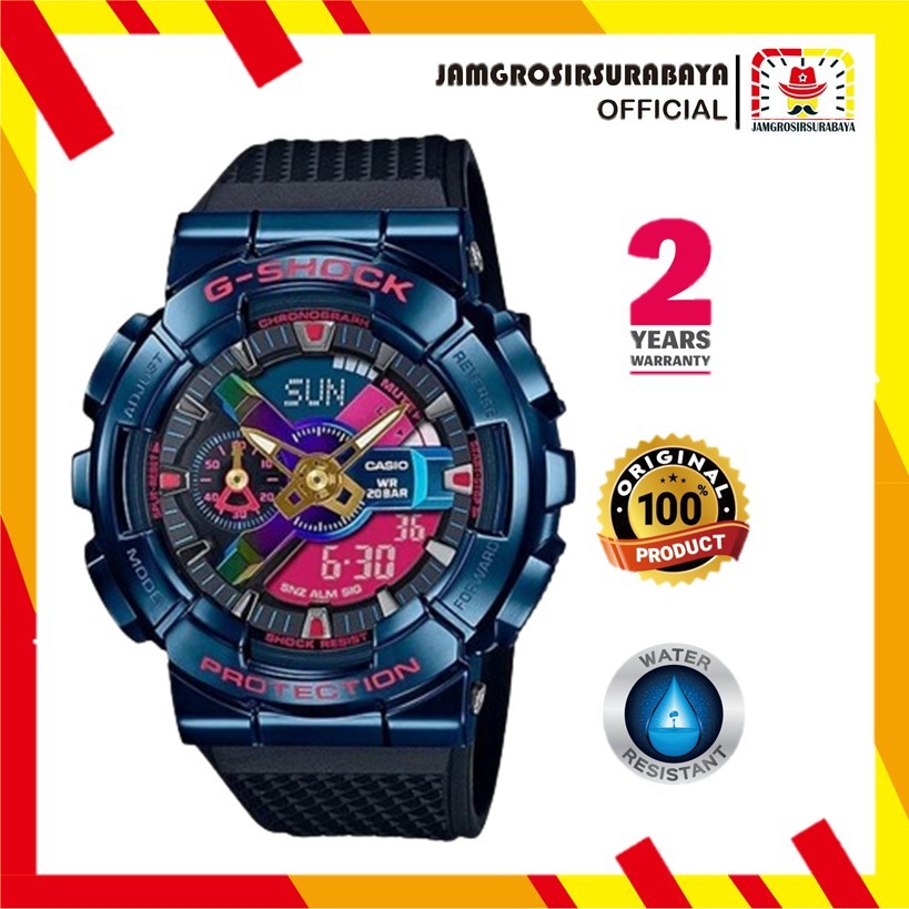 PROMO Jam Tangan Pria G-Shock / Gshock GM-110SN-2ADR / GM110SN2ADR Metalized Forged Series  Garansi 