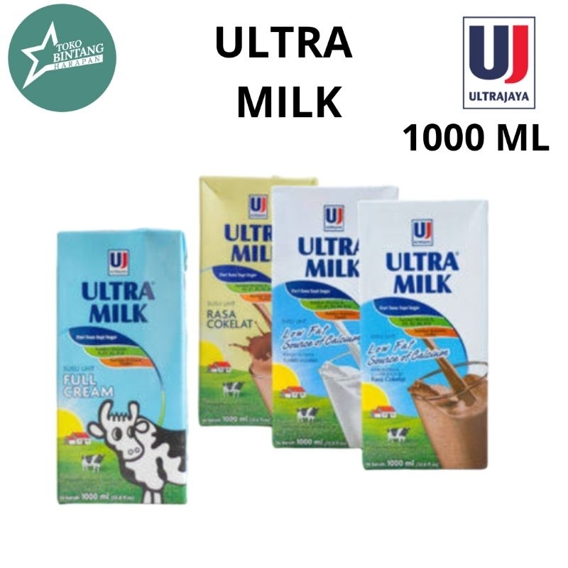 

ULTRA MILK SUSU UHT 1000 / ULTRA MILK LOW FAT ML ALL VARIANT