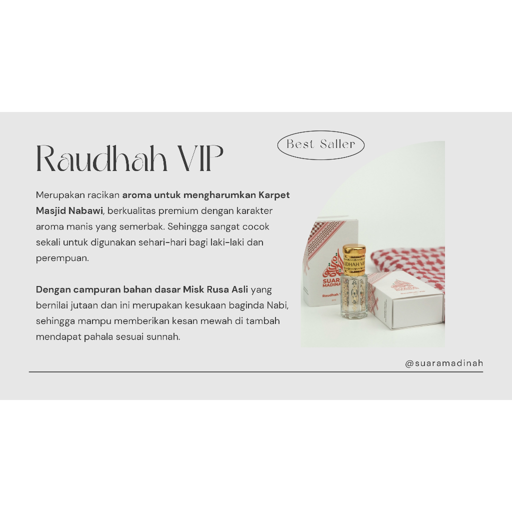 Parfum Premium Raudhah VIP by SuaraMadinah