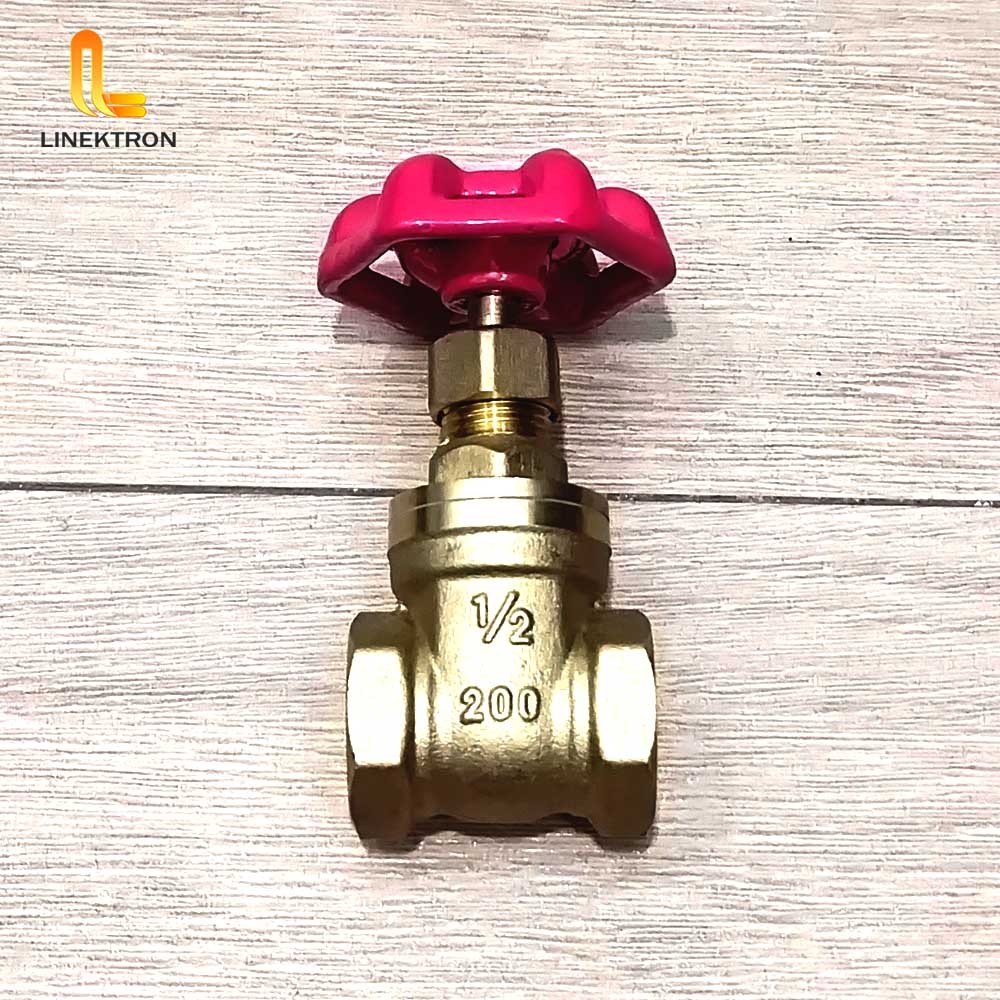 STOP KRAN AIR KUNINGAN ASLI ONDA 100% / BALL VALVE KUNINGAN ASLI ONDA 1/2 3/4 INCH