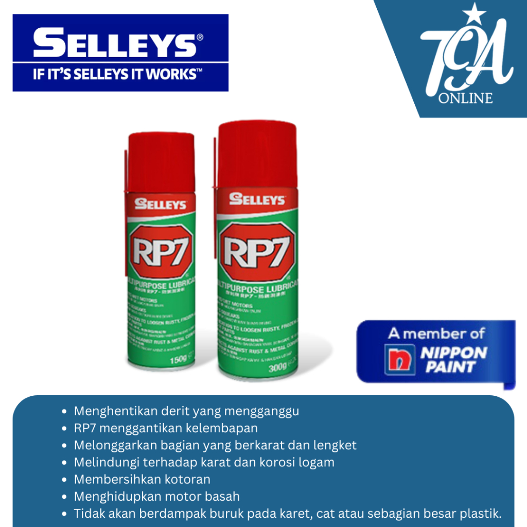 SELLEYS Lubricant Spray RP7 Pelumas Anti Karat