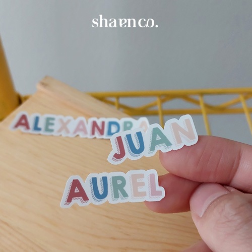 

RB Stiker Label Sekolah Kantor Nama Anak Cewe Cowo Waterproof Murah Custom