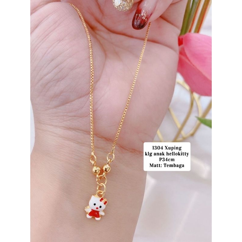 1304 Xuping kalung anak anak hellokitty Tembaga