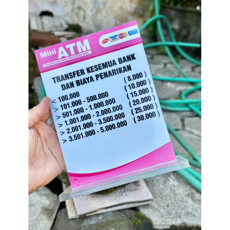 BAHAN TEBAL UKURAN 20x15 BISA CUSTOM BIAYA ADMIN AGEN BANK BRILINK BRI