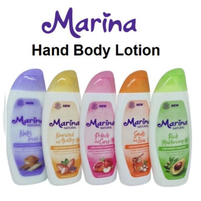 Marina Hand Body Lotion Natural Aneka Varian Botol Kecil 95 ml