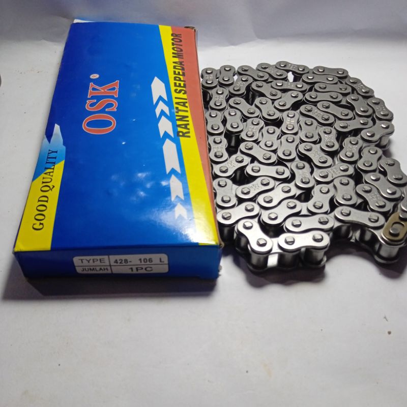 RANTAI RODA MOTOR 428-106 SUPRA REVO SUPRA FIT NEW  REVO FIT BLADE DLL