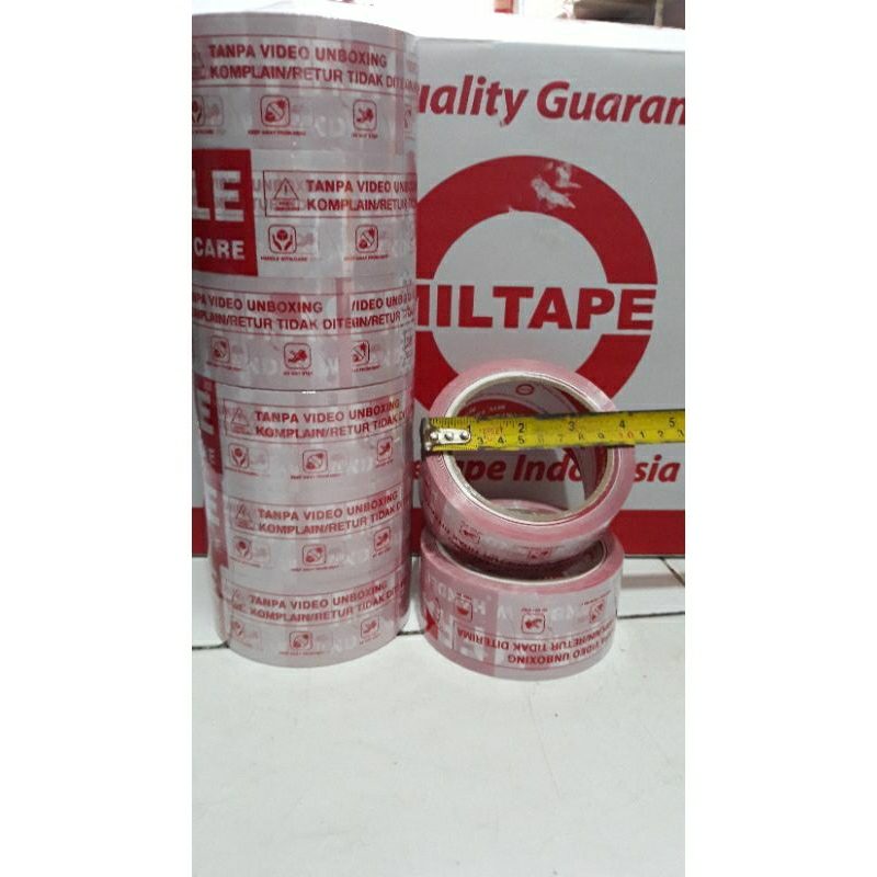 

Lakban MIL TAPE FULL Lakban Fraggile -45×90 yard