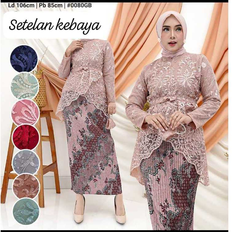 Setelan Baju Kebaya Wanita Baju Kebaya MODERN Kebaya Wisuda Terbaru Set Baju Kebaya Pesta