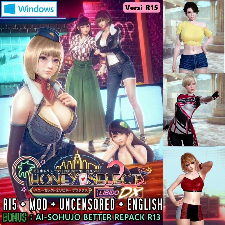 Honey Select 2 DX R15 Mod | Uncensored | Sub.English | High Graphics- Game PC Windows | Link Downloa