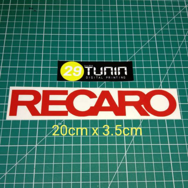 Sticker Stiker Cutting Recaro Bahan Oracal