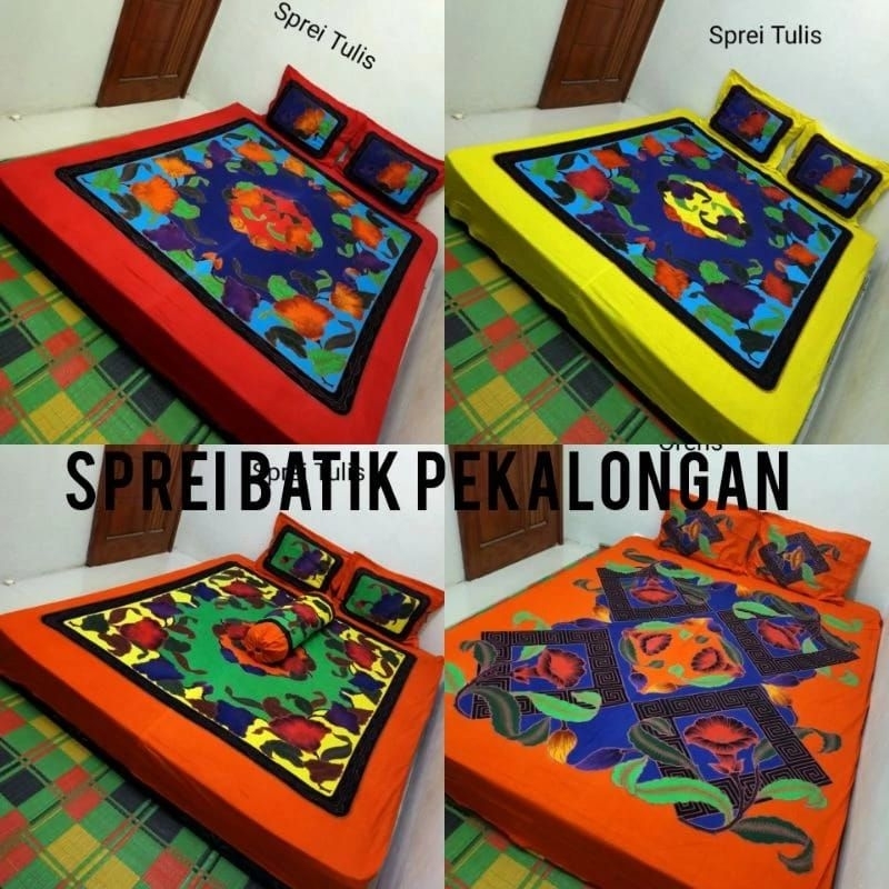 Sprei Batik Pekalongan Tulis Kain Katun Tebal dan Halus 180x200 &160x200