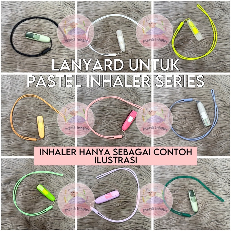 

Lanyard Tali Panjang untuk Inhaler Pastel No Brand Bahan Silicon