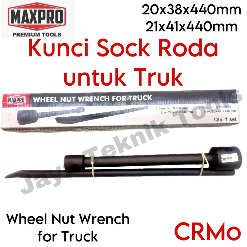 Wheel Nut Wrench Truck Maxpro Kunci Sock Roda 21 22  Truk Sok Shock Socket Hitam CRMo Mobil Besar Ga