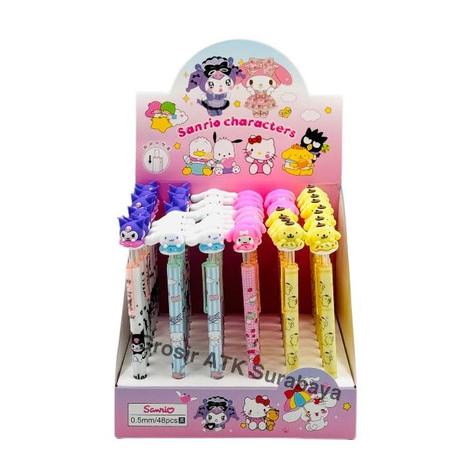 

( DAPAT 1 BOLPEN ) Bolpen Pulpen Bolpoin Fancy Anak Kartun Sanrio Kuromi Lucu Murah