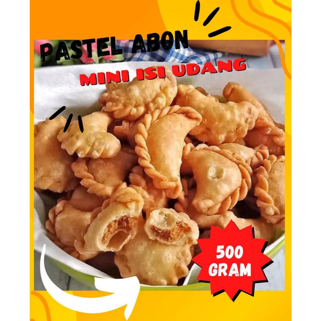 

Kue Pastel mini abon kemasan 500gram