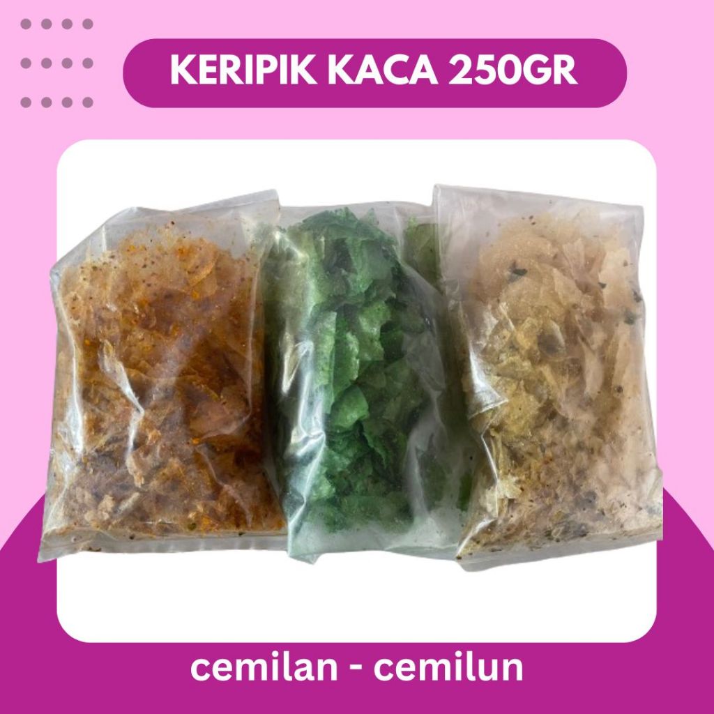 

KERIPIK KACA, KERIPIK BELING PEDAS EXTRA CABE IJO ORIGINAL 250GR