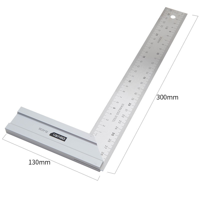 

LS - Deli Steel Angle Ruler / Penggaris Siku Besi 50cm Pengukur Sudut Siku-Siku Alat Perkakas DL4038