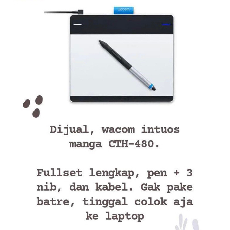 Wacom Intuos CTH 480 Manga CTH-480 (preloved asli)