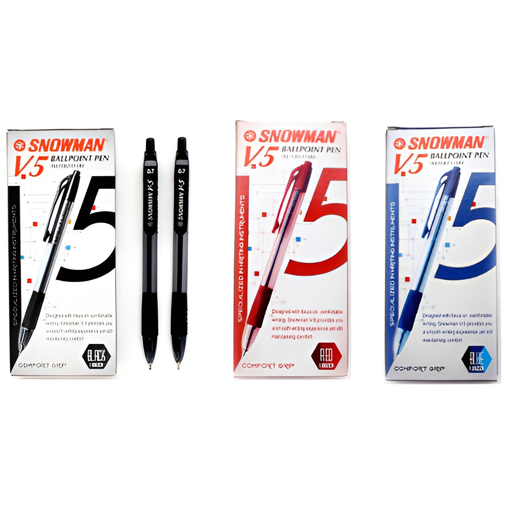 

Ballpoint Snowman V5 /V 5 1 Pak isi 12 Pcs