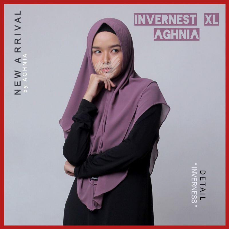 Aghnia Hijab- Khimar Invernest XL Ceruty Aghnia