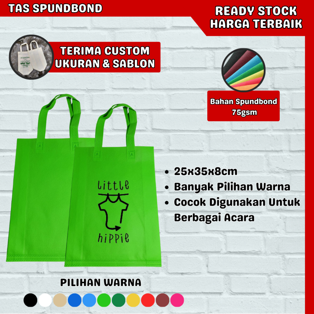 

Tas Spunbond Handle Tas Custom Tas Sembako Tas Promosi