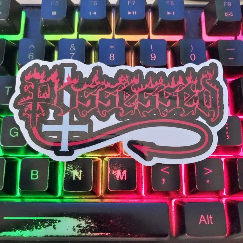 

Stiker POSSESSED - Sticker Logo Death Metal - Stiker Cutting