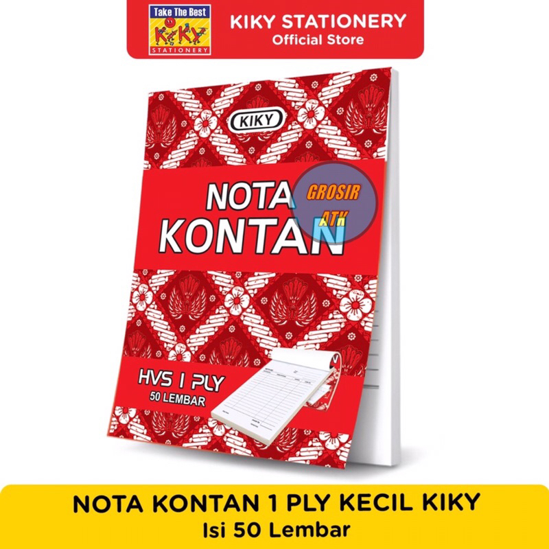 

1 Pack 10 Pcs!! NOTA KONTAN KIKY KECIL 1 PLY