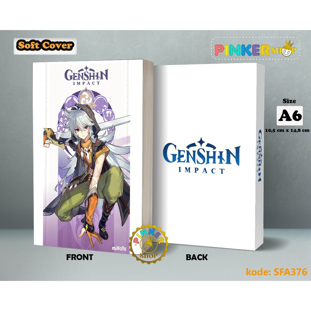 

(SFA376) Pocket Note Anime Game Genshin Impact RAZOR Buku Tulis catatan Notes Agenda Planner Jurnal