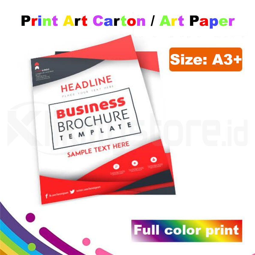 

Print Art Carton Paper A3+ Cetak Full Color 1 2 Sisi Digital High Resolution