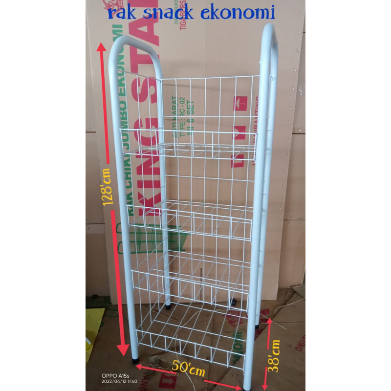 Rak Chiki Jumbo Serbaguna 4 Susun /Rak Snack 4 Susun