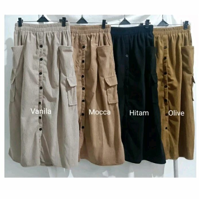ROK CARGO CODORAY PREMIUM/ ROK KARGO KODORAY PREMIUM/ ROK PANJANG WANITA / ROK CARGO PREMIUM / SKIRT