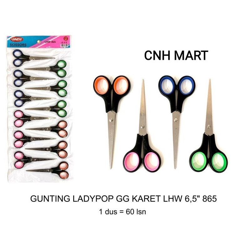 

KODE G27O Gunting Sedang Lady Pop 65 INCH 16 CM Gunting Gagang Karet 65 865 Harga Perlusin Gunting Milton