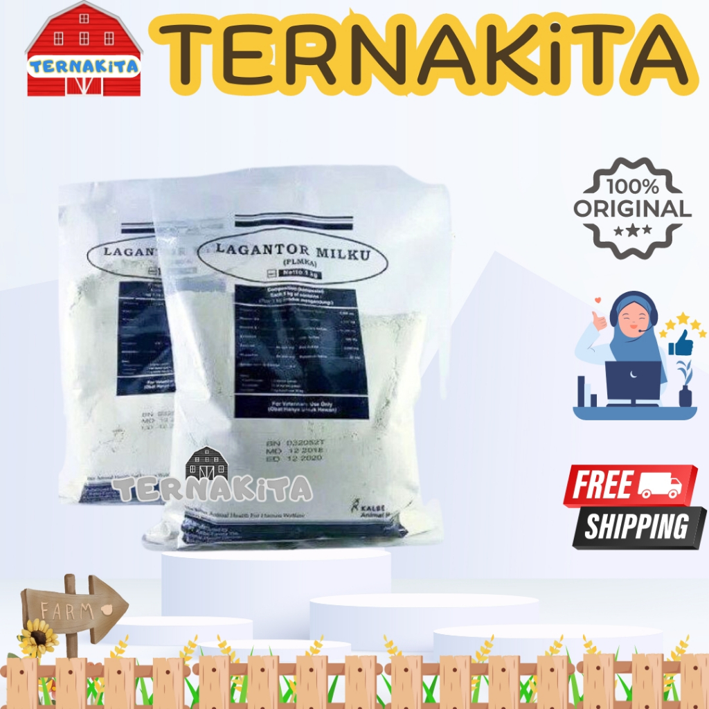 LAGANTOR MILKU 1 Kg Premix Sapi Perah Pakan Ternak kambing Perah
