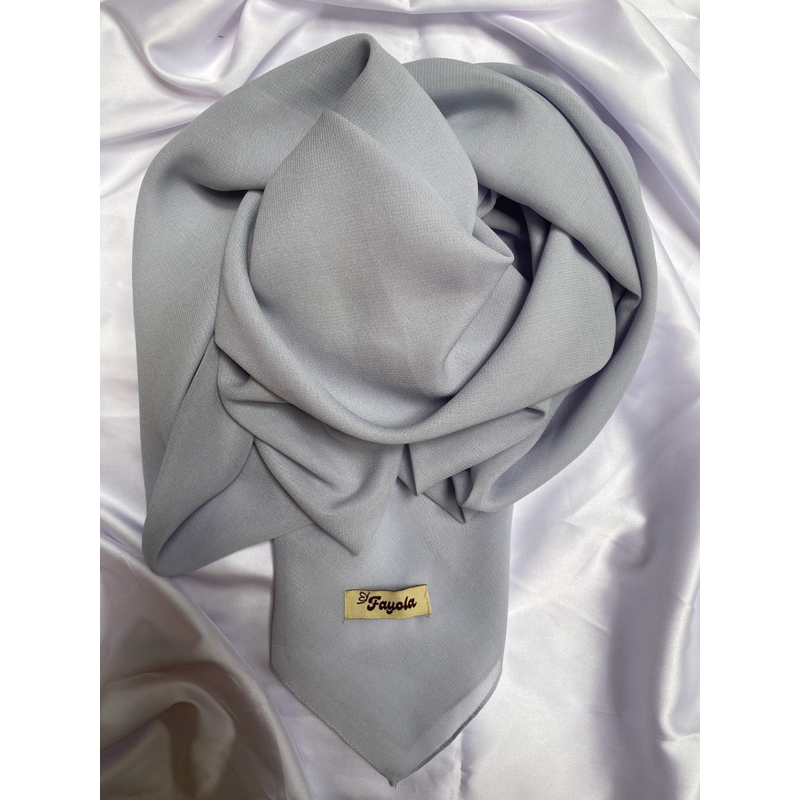 Hijab Plain Square / Segi Empat - Baby Blue