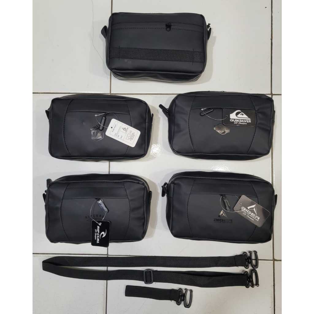 Tas Pria handbag Dengan warna hitam polos elegan