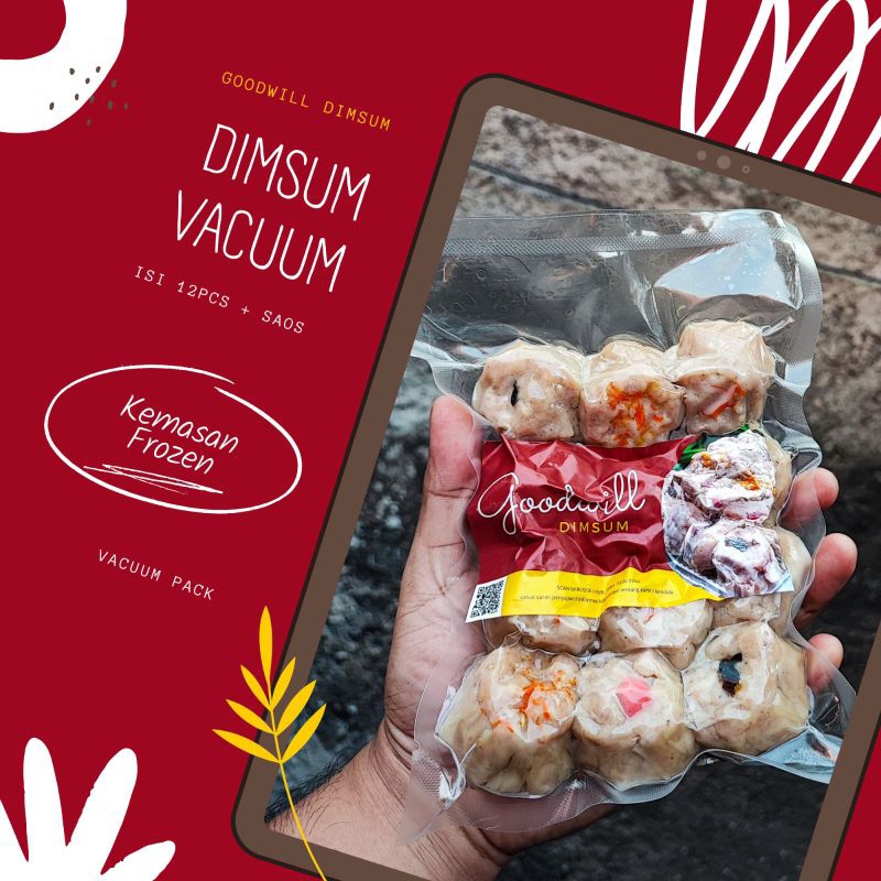 

@Palmerah Dimsum Ayam Vacuum Isi 12pcs + Saos Frozen