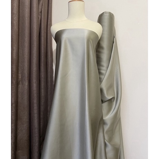 Terlaku Kain Satin Maxxmaraa Original Warna Sage Green