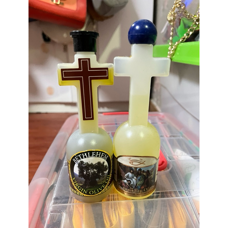

Cross Bottle Virgin Olive Oil Jerusalem Holy land 100ml