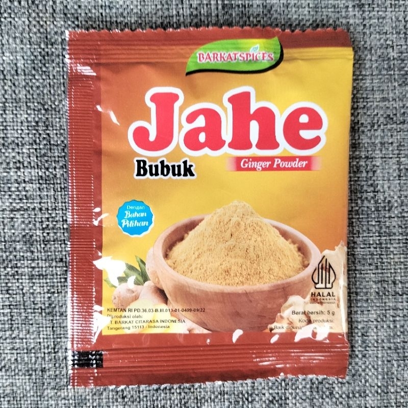 

Bumbu JAHE Bubuk 5gr Barkat Padang asli khas Minang