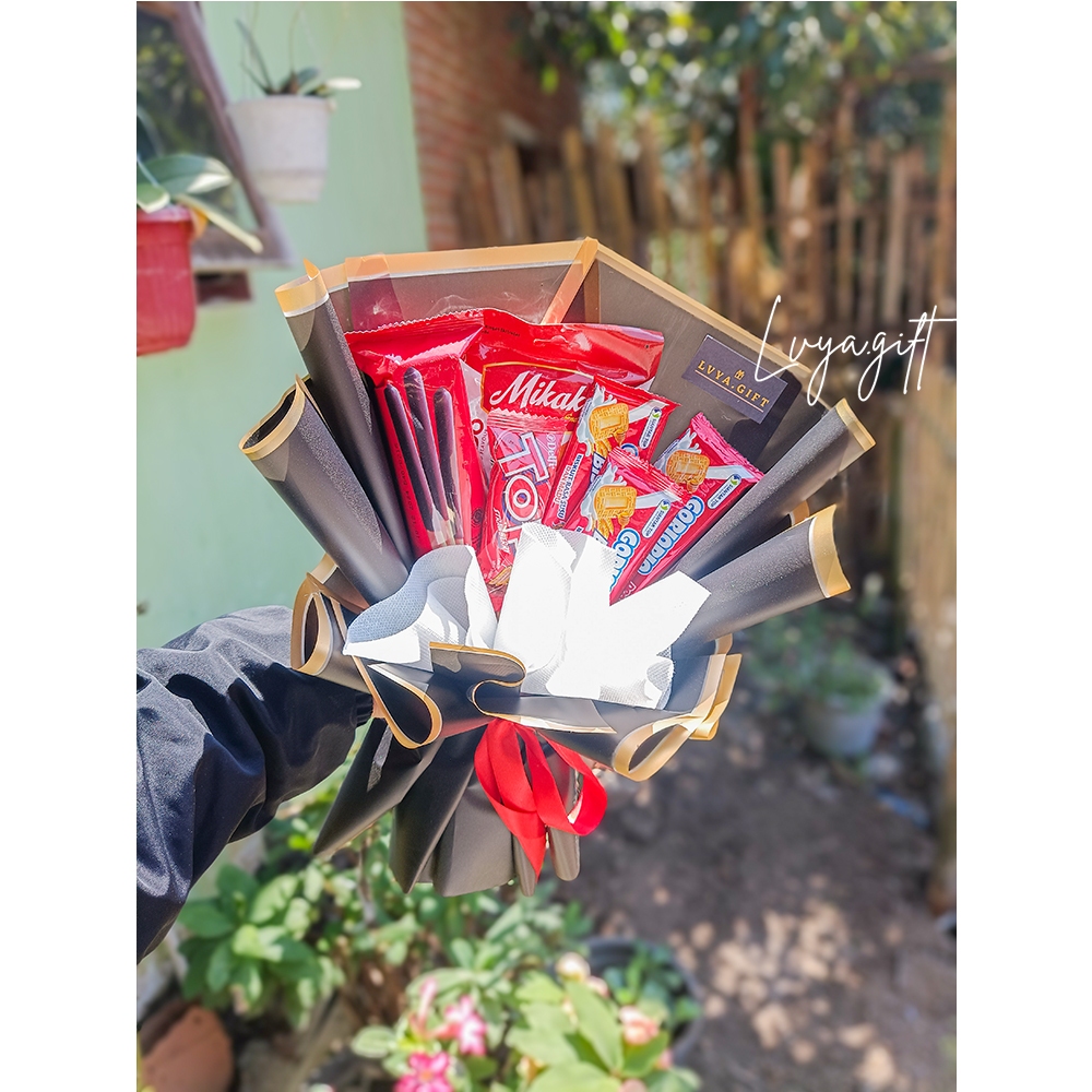 

LVYA.GIFT 4321 78 BUKET SNACK MIX SIMPLE MERAH PREMIUM