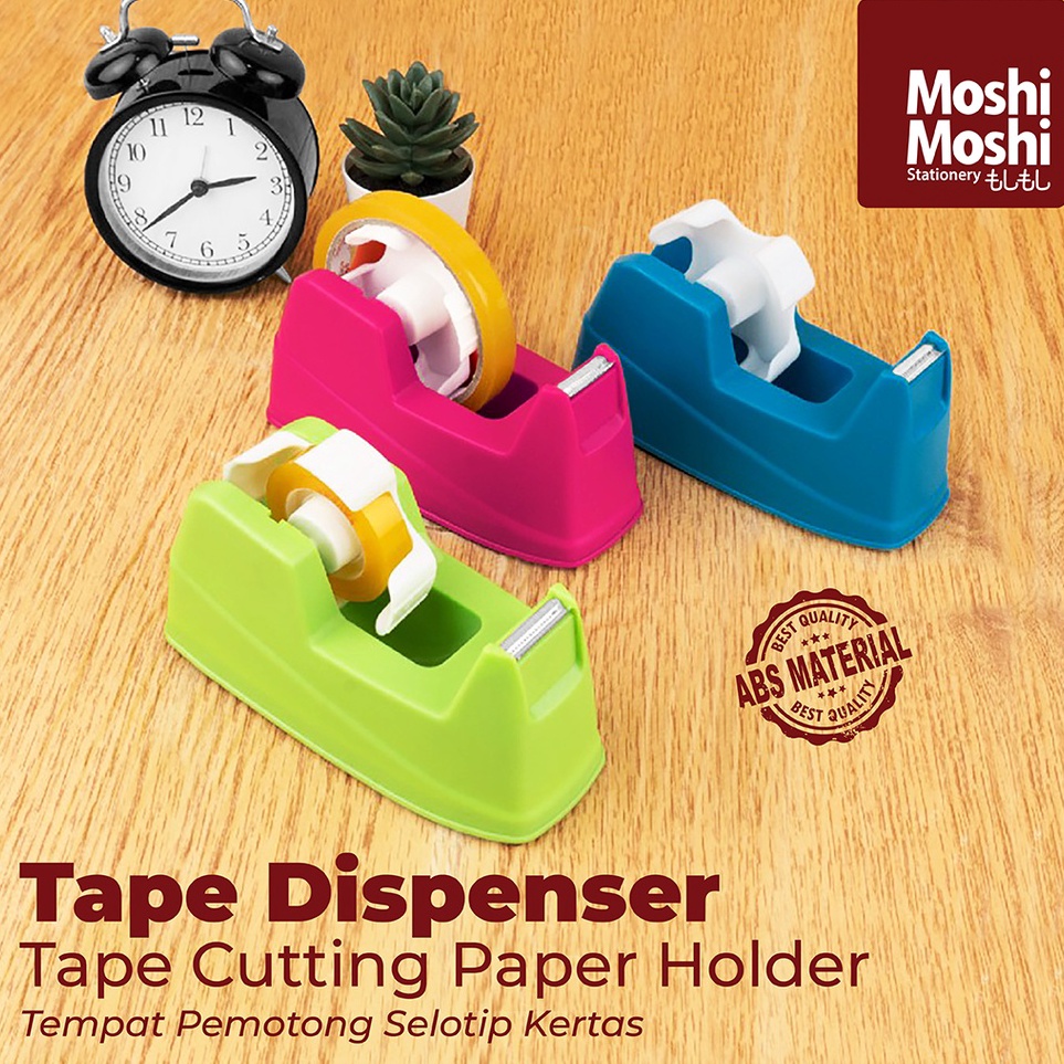 

Hadir Terlaris Tape Dispenser Cutting Paper Holder Pemotong Selotip Perekat Kertas