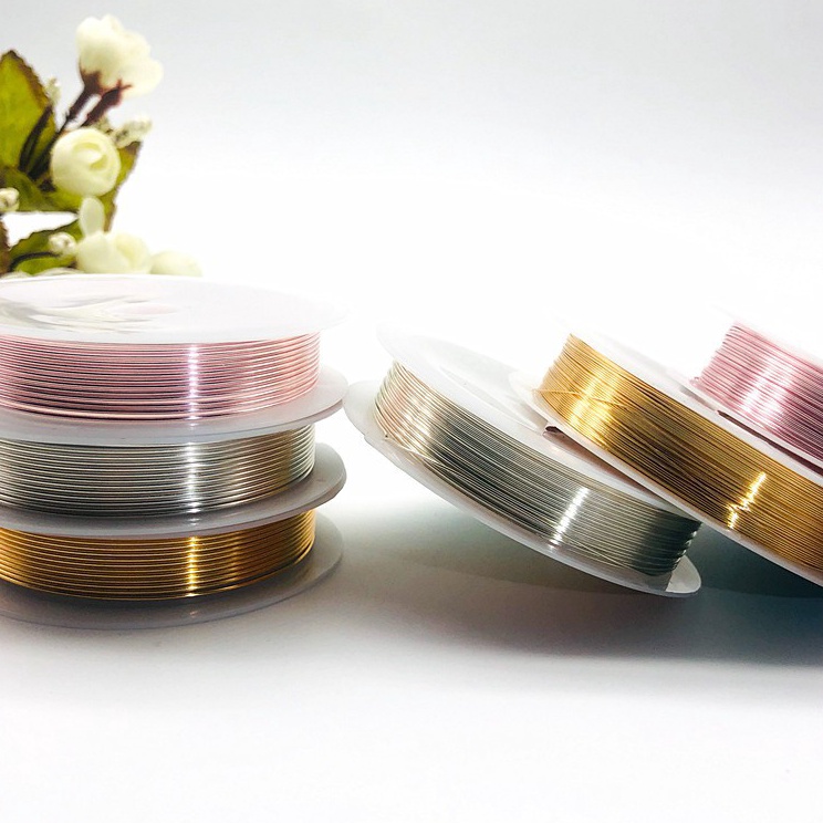 

Kualitas Terjamin Kawat Tembaga Aksesoris Tali Kawat Manik Manik Mote Bahan Kerajinan Tangan Perhiasan Gelang DIY