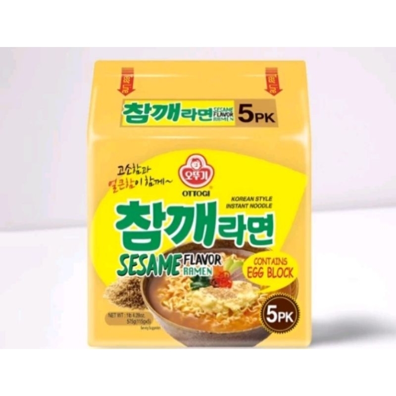 

Ottogi Sesame Ramen 115g (5pcs) -Mie Wijen Made in Korea