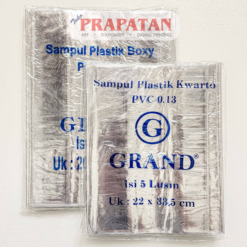 

Harga Obral Sampul Buku Mika Bening PVC Grand 12pcs Cover Buku Tulis