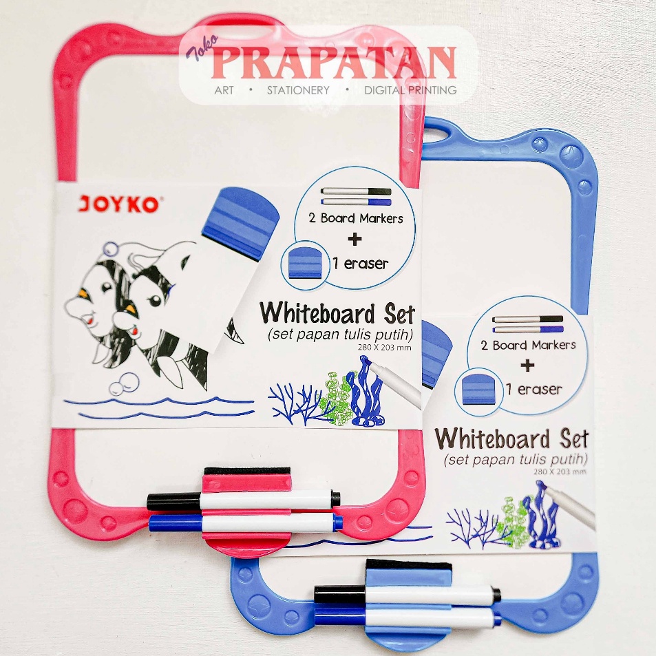 

Kejutan Meriah Joyko White Board Set WBS17CO Set Papan Tulis Putih
