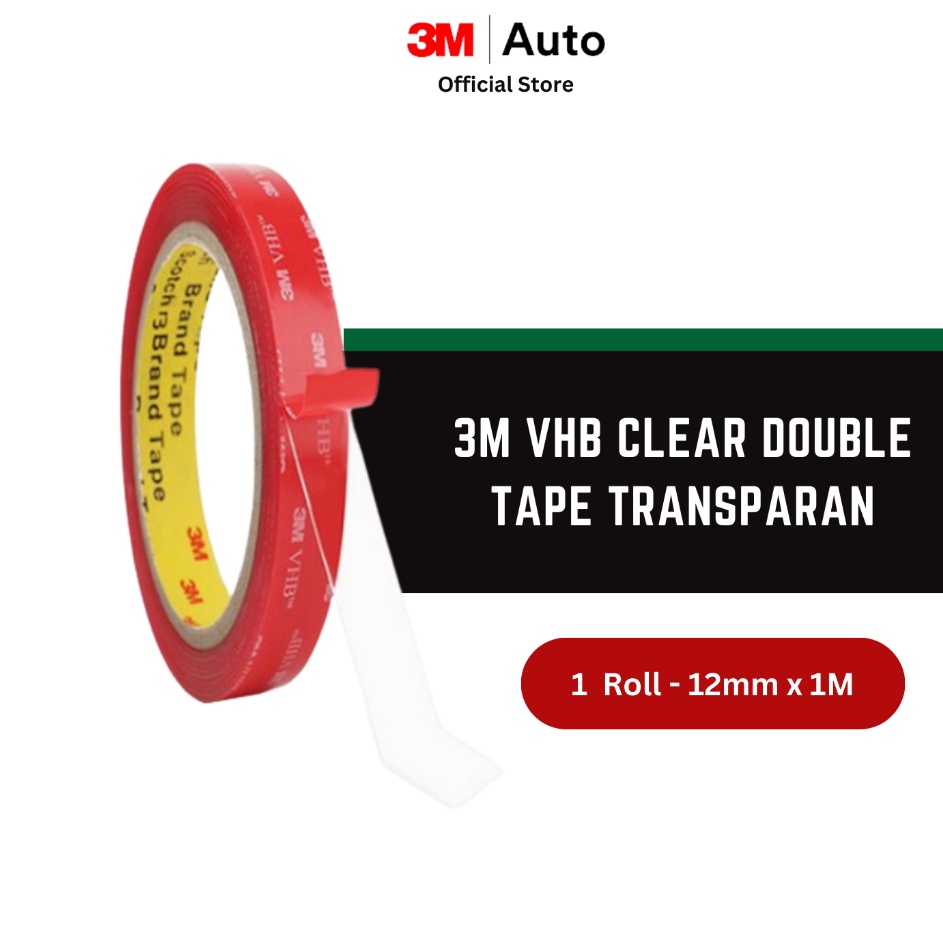 

Diminati 3M VHB Clear Double Tape Transparan Perekat Dua Sisi 12 MM X 1M