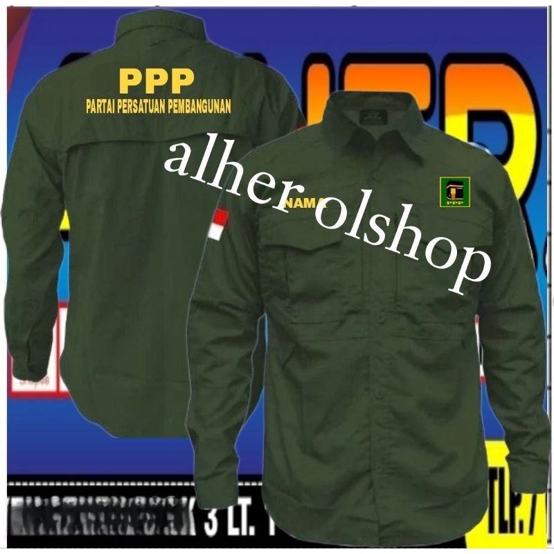 kemeja tactical partai PPP baju tactical partai PPP kemeja partai PPP baju partai PPP seragam partai